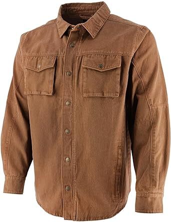 Ford Bronco Men's Waxed Button Snap Up Shirt Jacket