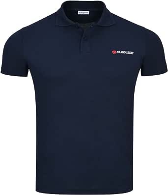 Sledwise Polo Shirts for Men - Short Sleeve Tactical Shirts Cotton Pique Jersey Golf Shirt