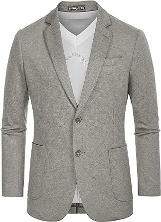 PJ PAUL JONES Mens Blazer Casual Lightweight Sport Coats Unlined Stretch Knit Suit Jacket