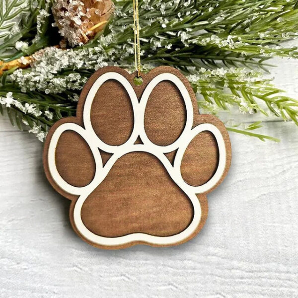 1pc, Festive Dog Paw Christmas Tree Pendant - Add a Touch of Holiday Cheer to Your Home Decor 2025 - US $5.99