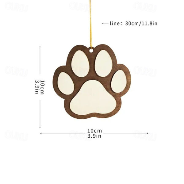 1pc, Festive Dog Paw Christmas Tree Pendant - Add a Touch of Holiday Cheer to Your Home Decor 2025 - US $5.99