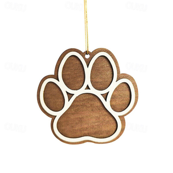 1pc, Festive Dog Paw Christmas Tree Pendant - Add a Touch of Holiday Cheer to Your Home Decor 2025 - US $5.99