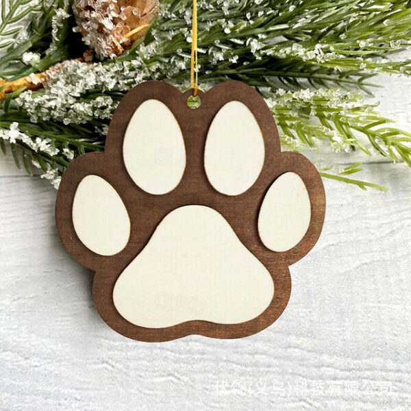 1pc, Festive Dog Paw Christmas Tree Pendant - Add a Touch of Holiday Cheer to Your Home Decor 2025 - US $5.99