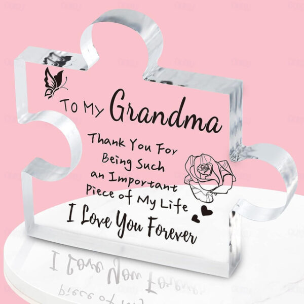 1pc, Gifts For Women, Engraved Puzzle Acrylic Plaque 3.94 X 3.94 Inch (About 10 X 10 Cm), Birthday Gifts For Women Friendship, Friendship Gifts For Wo