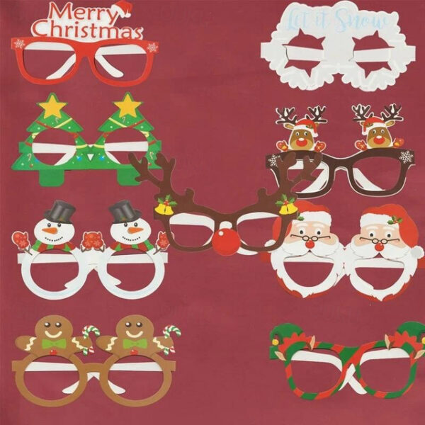 9pcs,/set Festive Glasses for Christmas, Birthdays, Weddings, and Parties - Perfect Photo Props and Party Supplies. 2025 - US $4.99