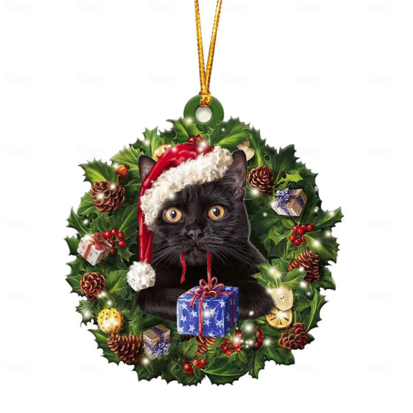 Christmas Decorations Christmas Tree Pendants Personalized Family Wooden Super Cute Cats Hangings Gifts Xmas Gift 2024 - US $5.99