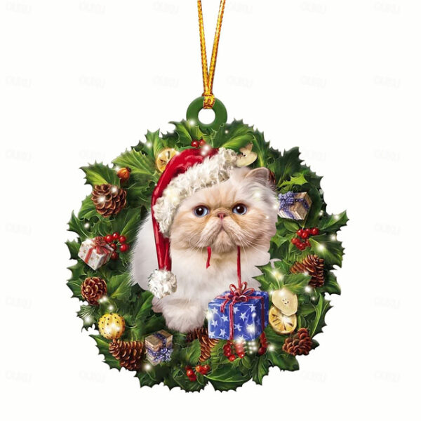 Christmas Decorations Christmas Tree Pendants Personalized Family Wooden Super Cute Cats Hangings Gifts Xmas Gift 2024 - US $5.99