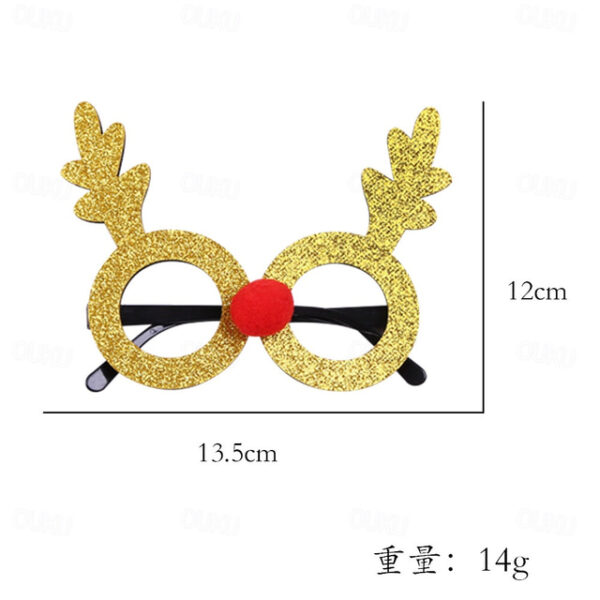 Christmas Decorations, Eyeglass Frames, Couples, Children'S Outfits, Photography Props, Christmas Trees, Deer Antler Glasses 2025 - US $4.99