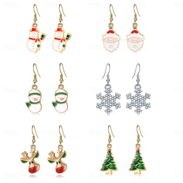 Christmas Ear Decor Hooks Creative Ladies Holiday Earrings Christmas Jewelry Earrings 2025 - US $5.99