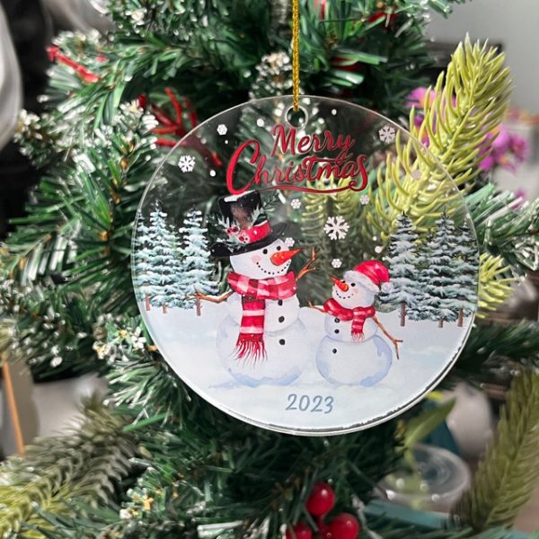 Christmas Gift, Christmas Wreath Dog Hanging Ornaments 2D Acrylic Decoration Gift 2024 - US $2.99