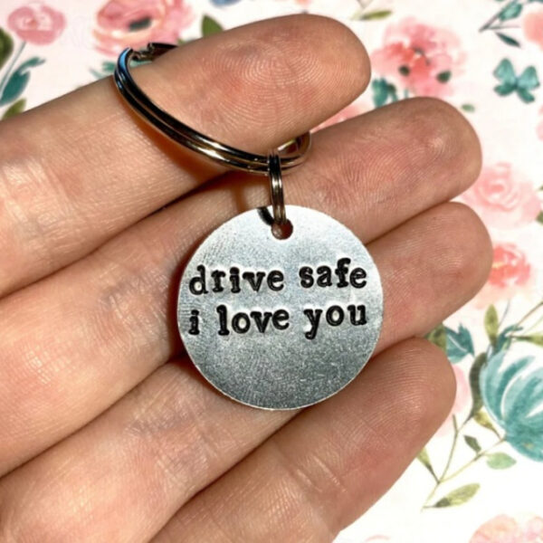 Christmas Gifts Anniversary Gift Drive Safe Keychain I Love You I Glass Keyring Valentine's Day Gift For Girlfriend Wife For Boyfriend Husband 2025 -