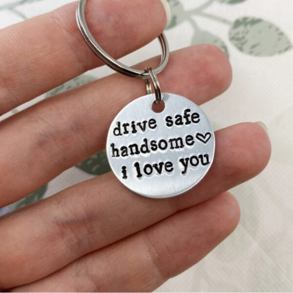 Christmas Gifts Anniversary Gift Drive Safe Keychain I Love You I Glass Keyring Valentine's Day Gift For Girlfriend Wife For Boyfriend Husband 2025 -