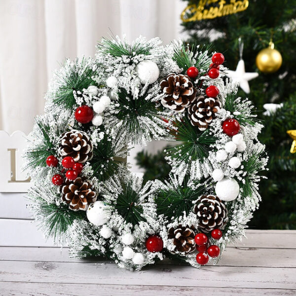 Christmas Wreath Outdoor for Front Door Winter Wreath Window Decoration 30cm/12inch Door Wreaths Outdoor Indoor Christmas Decoration Xmas Gift 2025 -