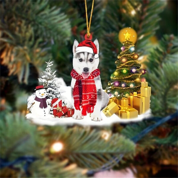 Creative New Car Pendant Christmas Dog Snowman Ornament Christmas Tree Pendant Acrylic Backpack Pendant Xmas Gift 2025 - US $4.99