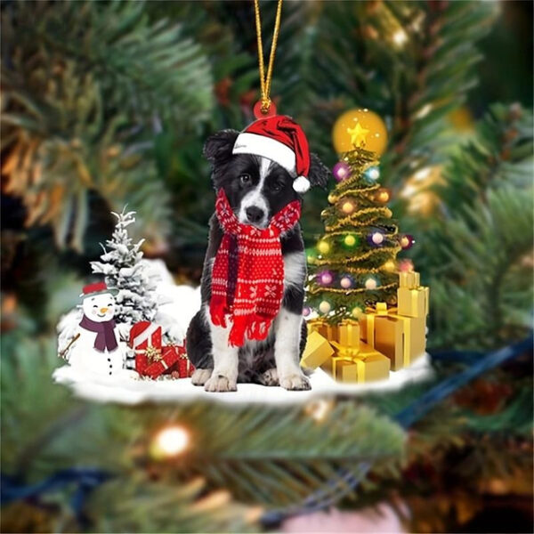 Creative New Car Pendant Christmas Dog Snowman Ornament Christmas Tree Pendant Acrylic Backpack Pendant Xmas Gift 2025 - US $4.99