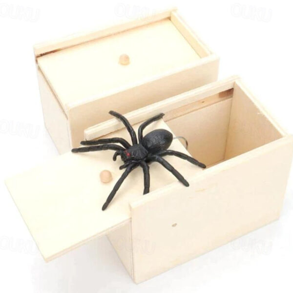 Halloween Gift Spider in a Box Gag Gift Spider Scare Prank Box, Hilarious Wooden Scare Box,Handmade Fun Joke Scarebox Toy 2025 - US $6.99