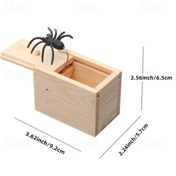 Halloween Gift Spider in a Box Gag Gift Spider Scare Prank Box, Hilarious Wooden Scare Box,Handmade Fun Joke Scarebox Toy 2025 - US $6.99