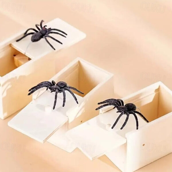 Halloween Gift Spider in a Box Gag Gift Spider Scare Prank Box, Hilarious Wooden Scare Box,Handmade Fun Joke Scarebox Toy 2025 - US $6.99