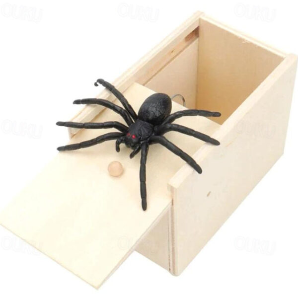 Halloween Gift Spider in a Box Gag Gift Spider Scare Prank Box, Hilarious Wooden Scare Box,Handmade Fun Joke Scarebox Toy 2025 - US $6.99