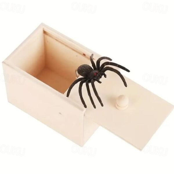 Halloween Gift Spider in a Box Gag Gift Spider Scare Prank Box, Hilarious Wooden Scare Box,Handmade Fun Joke Scarebox Toy 2025 - US $6.99