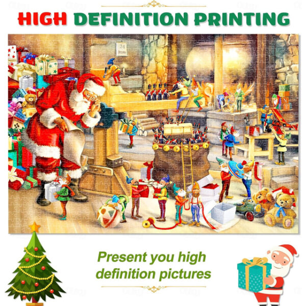 Jigsaw Puzzle Advent Calendar 2024-1008 Pieces Jigsaw Puzzle for Adult Kids,24 Days Countdown Calendar,The Birth of Jesus,Family Game Puzzle,Christmas