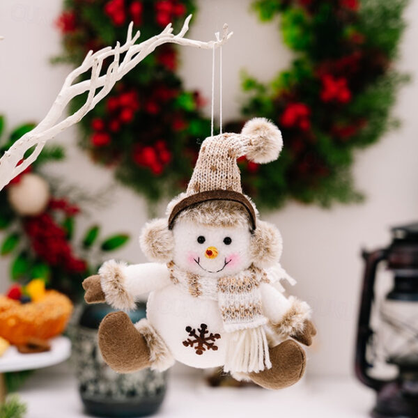 Knitted Christmas Ornaments, Christmas Decoration Xmas Party Santa Snowman Reindeer Figurines, Children's Gifts and Tree Hangings 2025 - US $8.49