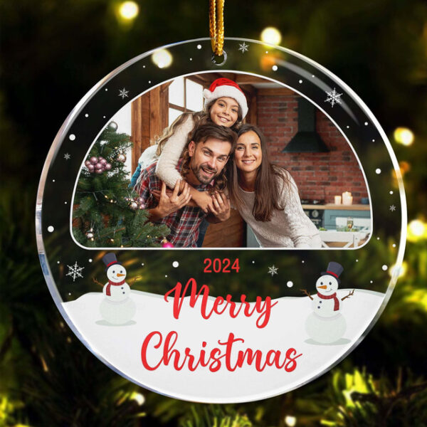 Personalized Photo Christmas Ornament 2D Acrylic Customed Christmas Tree Ornaments Xmas Decoration Hanging Pendant Gifts 2024 - US $6.99